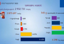 Հայաստանի բնակչության ազգային կազմը 2022թ մարդահամարի տվյալներով