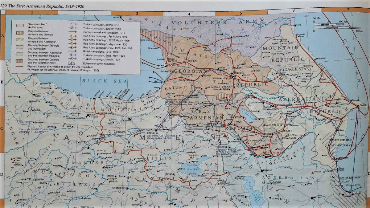 1 республика армения. Карта Армении 1918-1920. Карта Армении и Азербайджана 1918 года 1920. Карта Армении 1918 1920 годов. Карта армянской Республики 1918 года.
