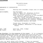 Օզալը Բուշին համոզում է Արցախը փոխանակել Մեղրիով․ ապրիլ 28, 1992թ